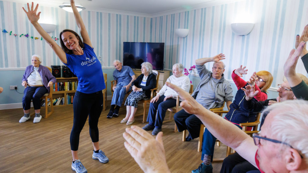 Balhousie Care residents enjoy the danceSing Care sessions