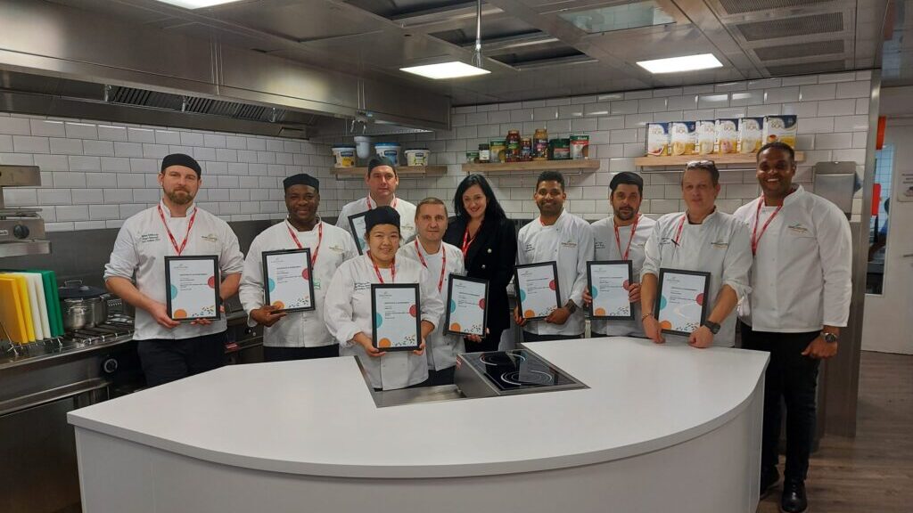 Chefs from Barchester’s South Division graduating from the Chef Academy 2022