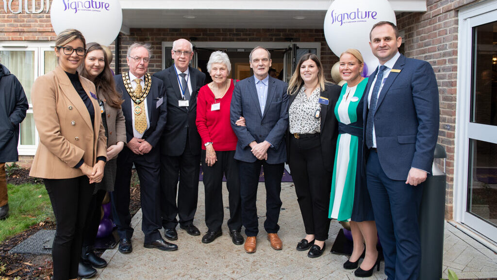 Mayor of Beaconsfield Alastair Pike (third left) was among the dignitaries to attend the home's opening