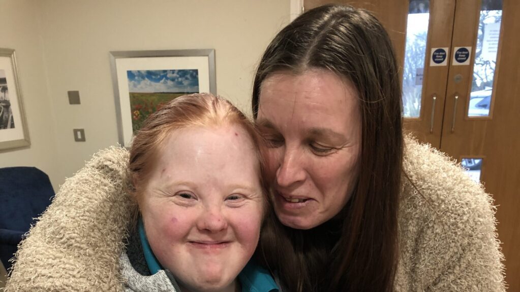 Zoe with her mum Debbie