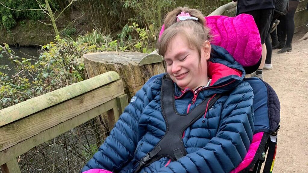 Dempsey has supported many people, including Bethany (pictured), a non-verbal wheelchair user, diagnosed with a severe learning disability