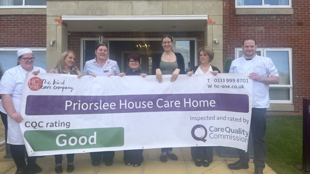 Priorslee House staff celebrate their Good rating