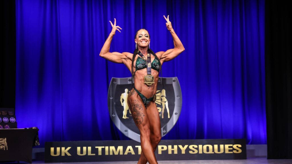 Emily Carrasquillo of Black Swan’s Laurel Lodge at the UK Ultimate Physiques championships