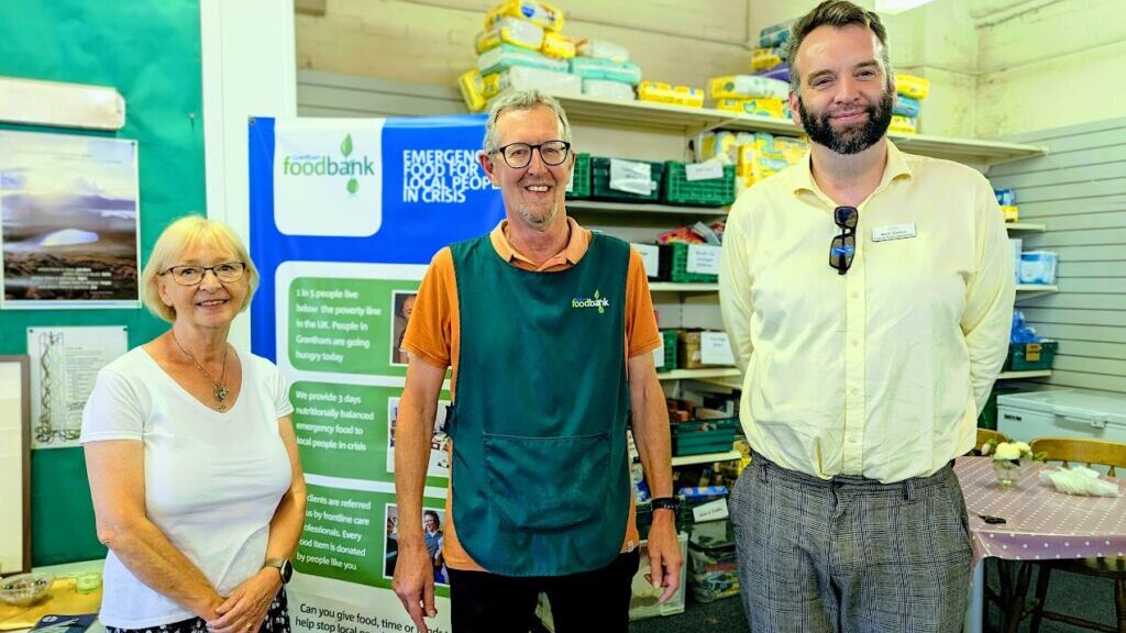 Customer relationship manager, part of Barchester’s homes communities’ team, met with Dorothy and Chris at the Grantham Foodbank to see the incredible work they do