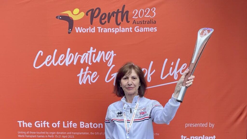 Boryana Nankova, a receptionist at Kenilworth Grange in Kenilworth raised £1,116 for Transplant Sport UK by representing Team GB at the World Transplant Games in Australia