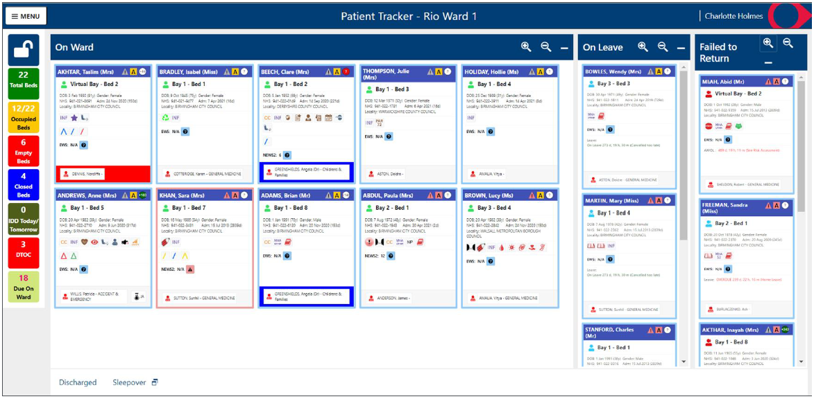 Access Patient Flow Manager (APFM) software enables a live view of patients within a hospital or care setting, their condition and resulting priority for care allowing Trusts to move patients accordingly