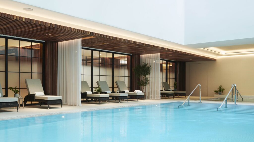 The pool at Riverstone Fulham