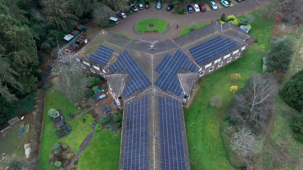 Collingtree Park solar panel installation