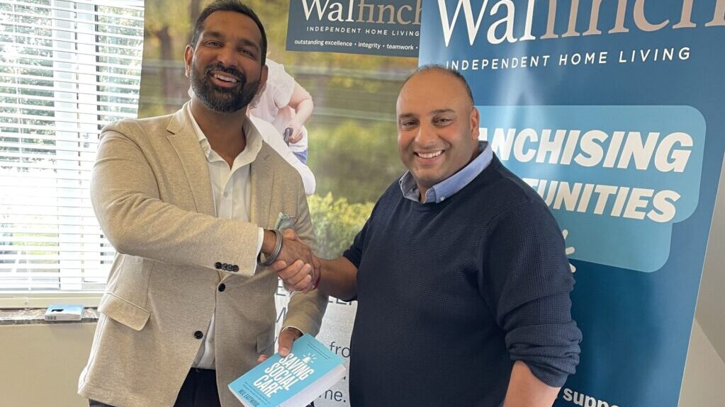Billy Sidhu (right) with Walfinch chief executive Amrit Dhaliwal